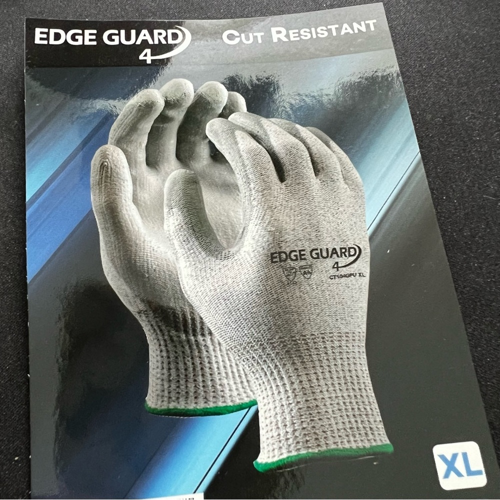 Edge Guard Cut Resistant Gloves - Lot of 3 Pairs - Size XL